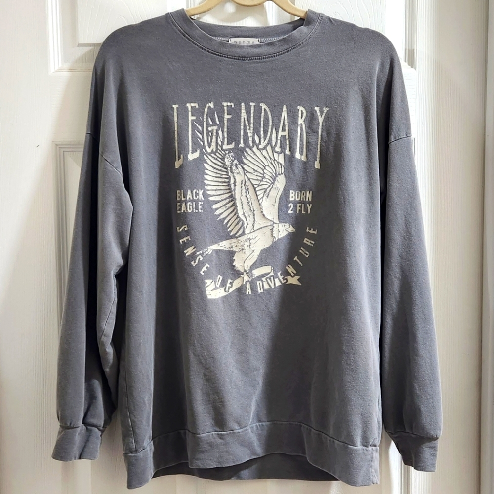 Bohme Legendary Oversized Long Sleeve Top - S